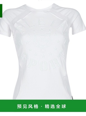 欧洲直邮Philipp Plein Sport 女士 FORMA LINEA 短袖T恤 白色