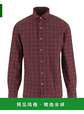 香港直邮Polo Ralph Lauren 长袖格纹衬衫 710P01445男装