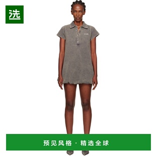 付款1h内可退 香港直邮We11Done 女士 灰色 Bubble Polo 连衣裙 W