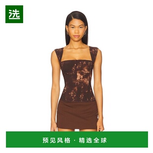 1h可退 香港直邮Weworewhat 女士 x 褶皱罩杯紧身胸衣 WWT14206