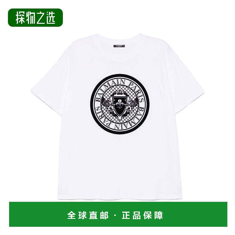 1h可退 香港直邮Balmain 巴尔曼 男士 短袖T恤 EH1EG010BB17