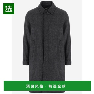 香港直邮VINCE 男士大衣 M11614060A066HCH AW2025 灰色 长袖大衣