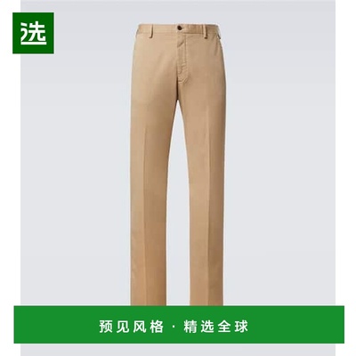 1h可退 香港直邮Slowear 男士 棉质直筒长裤 beige米色 舒适时尚