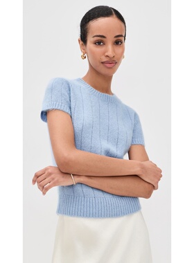 1h可退 香港直邮REFORMATION 女士 Darcy 羊绒T恤  舒适时尚