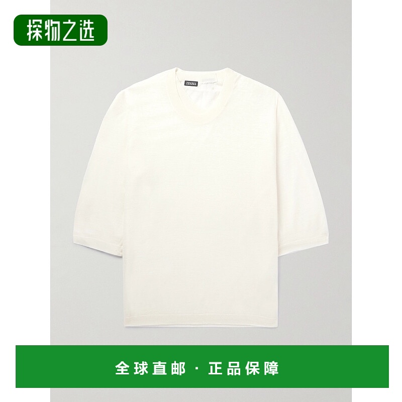 香港直邮zegna 杰尼亚 男士 Calcare 层叠感羊毛毛衣 UDSM90A7TSH