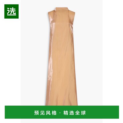 1h可退 香港直邮Staud 女士 Araya 欧根纱长款连衣裙 R25S2179DGR