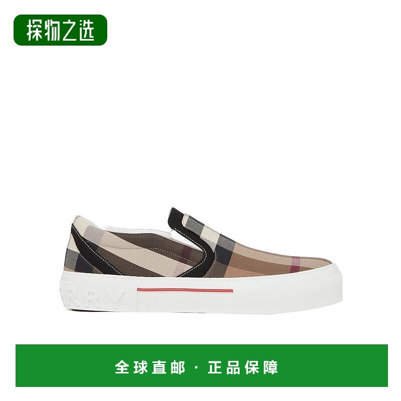 香港直邮Burberry 格纹低帮板鞋 80567621正品时尚休闲百搭舒适