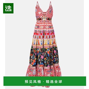 1h可退 香港直邮camilla and marc 女士 印花层叠棉质长款连衣裙