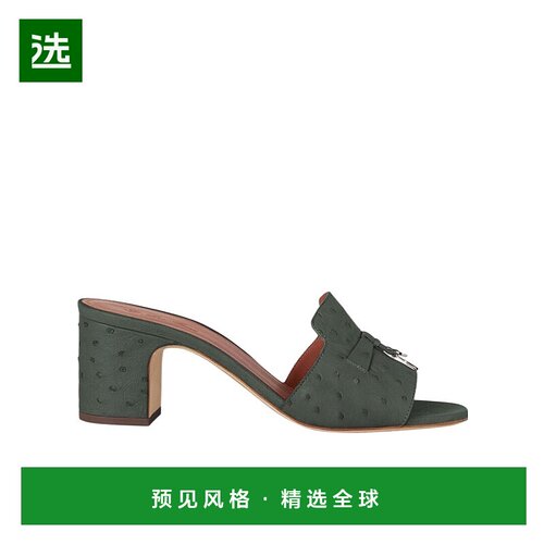 香港直邮Loro Piana 圆头高跟凉鞋 FAL0469女鞋