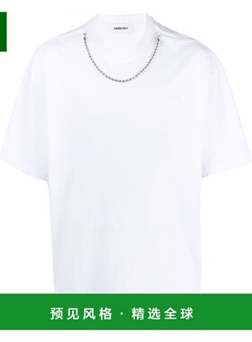 香港直邮AMBUSH 男士T恤 BMAA083F23JER0010101 AW2024 白色