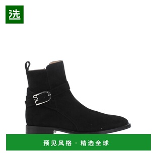 1h可退 香港直邮Sergio Rossi 塞乔·罗西 女士 脚踝靴 black黑色