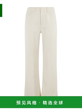 香港直邮DONDUP 女士休闲裤 DP619IF0041DXXX004 SS2025 白色