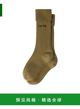 香港直邮Miu Miu 罗纹针织袜 MCZ49116JWSOOO袜子