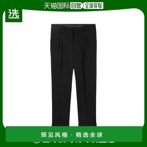香港直邮Ami Paris 腰带环休闲裤 HTR100VI0007.直筒裤