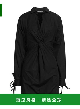 1h可退 香港直邮ANDREĀDAMO 女士 短款连衣裙 black黑色 舒适时尚