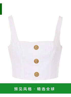 香港直邮BALMAIN 女士T恤 AD214DG140FC SS2026 白色 Balmain Top