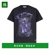 香港直邮GANNI 黑色 女士T恤 1h可退 T4240252 AW2025 短袖 T恤新