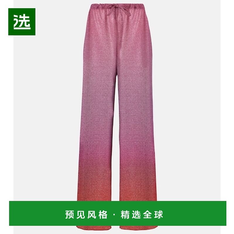 1h可退 香港直邮oseree 女士 Lumière 金银锦缎阔腿裤 colorful,女装/女士精品,休闲裤,淘宝优惠券,粉丝福利购,淘宝优惠卷