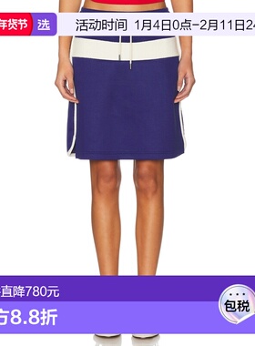 1h可退 香港直邮Wales Bonner 女士 Mantra 半身裙 WS25JE43JE10