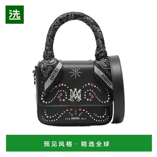 1h可退 香港直邮Amiri 丝带装饰手提包 AWHABA1035斜挎包单肩包