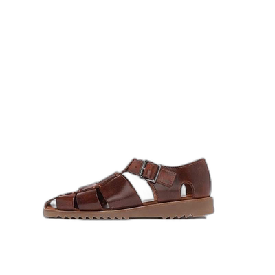 ｜PARABOOT凉鞋棕色透气平底防滑耐磨舒适百搭复古1233 17