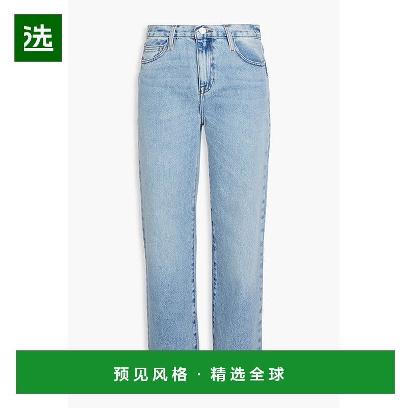 1h可退 香港直邮Frame Denim 女士 Le Jane 短款高腰直筒牛仔裤 L,女装/女士精品,牛仔裤,淘宝优惠券,粉丝福利购,淘宝优惠卷