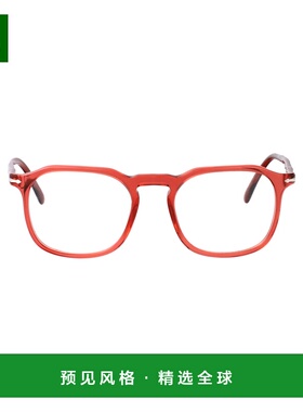 1h可退 香港直邮Persol 女士 透明色红色醋纤光学眼镜 0PO3337V11