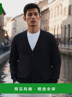 香港直邮Versace 美杜莎头刺绣开衫 10105351A07614长袖针织