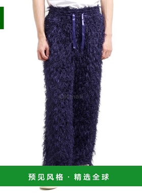 韩国直邮NEEDLES 系带休闲裤 - PE/R Argyle Fringe Jq. 紫色训练