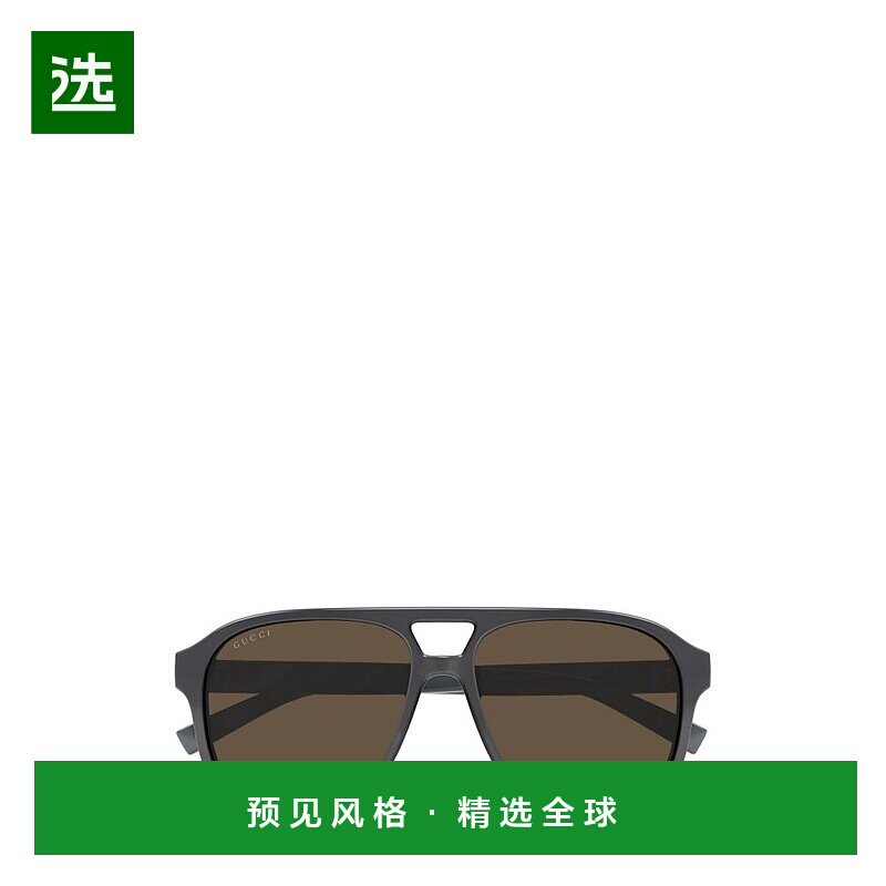 1h可退 香港直邮Gucci 古驰 女士 框架太阳镜 GG1856S grey灰色