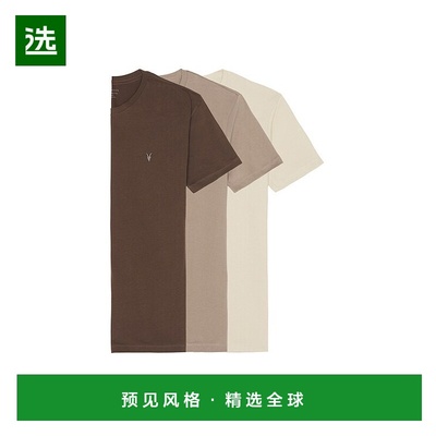 1h可退 香港直邮Allsaints 男士 Brace 水手领T恤(三件套) M031JB
