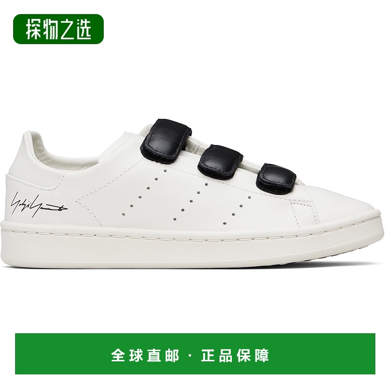 香港直邮Y-3 男士 白色 Stan Smith Hook-And-Loop 运动鞋 JR4225
