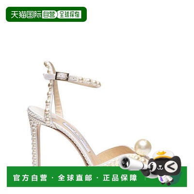 1h可退 香港直邮Jimmy Choo 周仰杰 女士 Sacora 100 珍珠高跟鞋