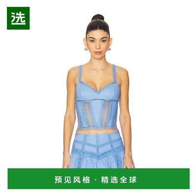 1h可退 香港直邮Charo Ruiz Ibiza 女士 深红花上衣 251102