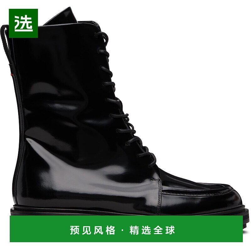 1h可退 香港直邮aeyde 女士 黑色 Tate 踝靴 A11AB0614011001225