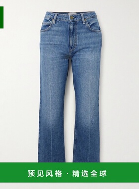 1h可退 香港直邮Frame Denim 女士 '70s 短款高腰小喇叭牛仔裤 WS