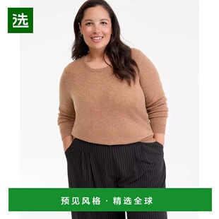 1h可退 【美国直邮】Charter Club 大码 100 羊绒圆领毛衣 女装