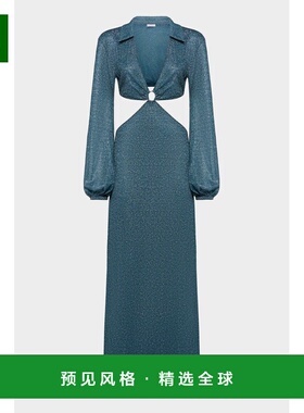 1h可退 香港直邮oseree 女士 LUMIERE 剪口长款连衣裙 LCS261PEAC