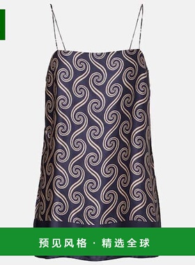 1h可退 香港直邮FAITHFULL THE BRAND 女士 Aina 印花缎面吊带背