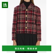 香港直邮Celine 思琳 女士 1h可退 格紋粗呢夾克 RV0OL0103夹克