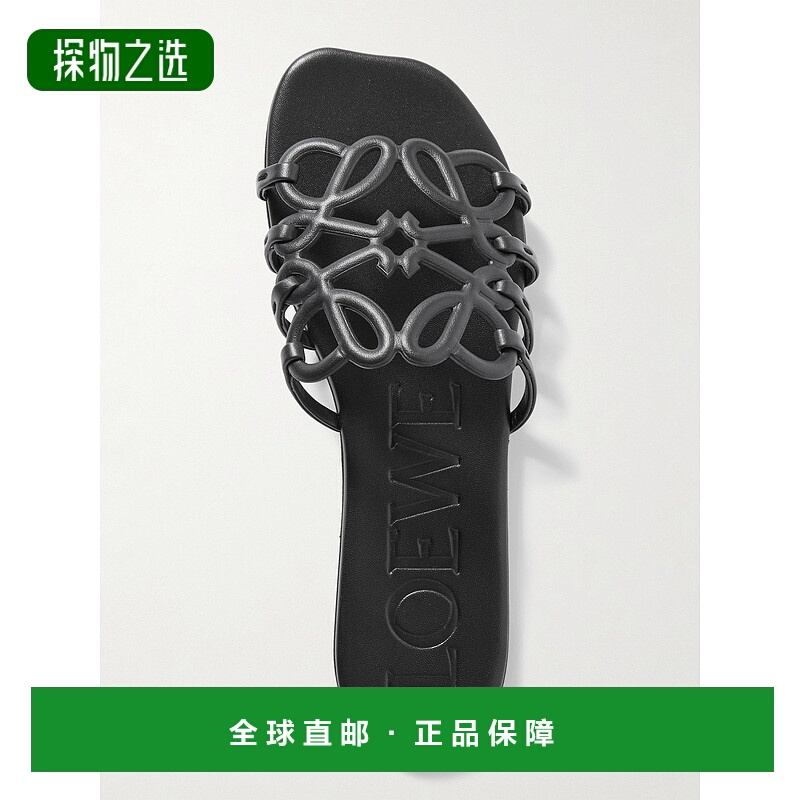 香港直邮LOEWE 罗意威 女士 Anagram 花瓣皮质凉拖 LPEA465X06
