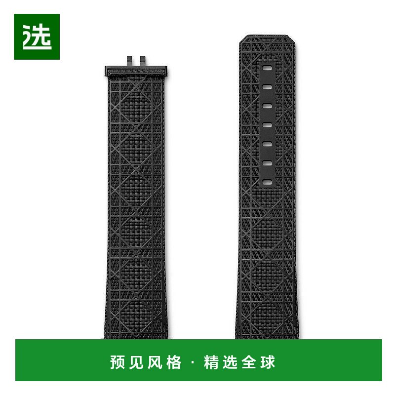 1h可退 欧洲直邮Dior 迪奥 男女通用黑色橡胶表带新款