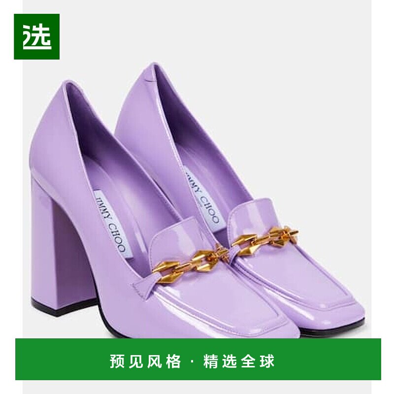 1h可退 香港直邮Jimmy Choo 周仰杰 女士 Diamond Tilda 100 漆皮