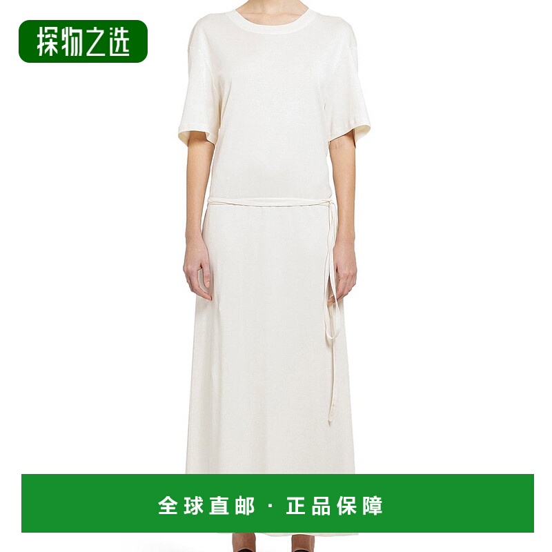 香港直邮Lemaire 女士 系腰带罗纹连衣裙 DR1045LJ1016