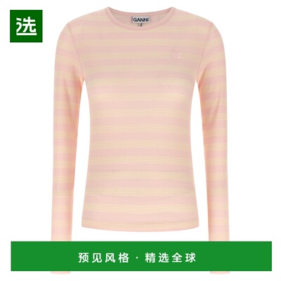 1h可退 香港直邮GANNI 女士T恤 A1050066868 SS2026 粉红色