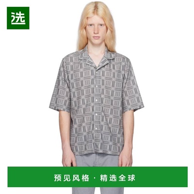 1h可退 香港直邮officine generale 男士 灰色 Eren 衬衫 S24MSHI