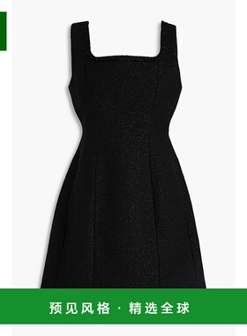 1h可退 香港直邮Maje 女士 金属感花呢迷你连衣裙 MFPRO03904NOIR