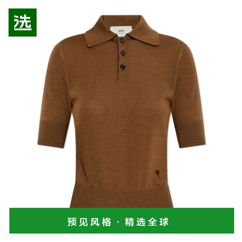 香港直邮Ami Paris 翻领短袖Polo衫 H25FPL412KN0066.