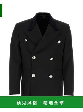 1h可退 香港直邮Prada 普拉达 男士 黑色羊毛西装外套 UGM264SOOO