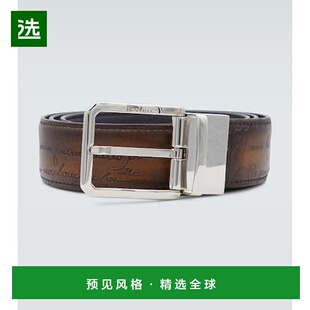 1h可退 香港直邮Berluti 伯尔鲁帝 男士 Scritto 双面皮带腰带